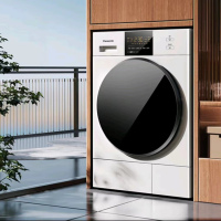 松下热泵烘干机NH-EH1015白色10公斤双转子变频 线屑过滤 免熨烫