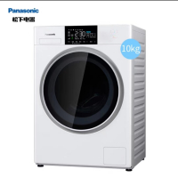 松下洗衣机XQG100-NAEM白月光10公斤滚筒一级能效