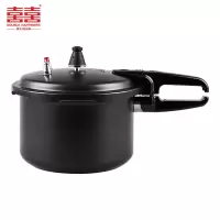 双喜高压锅不粘24cm 7L新款家用小型防爆压力锅4-6人用燃气电磁炉通用加厚 CY-24LFLT01E/24CM黑色