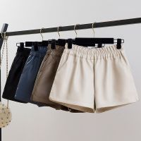 皮短裤女2021年新款秋季新品宽松a字阔腿显瘦秋冬款高腰皮裤外穿