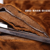 中老年棉裤男女士高腰宽松加绒加厚老人冬季加肥加大码驼绒保暖裤