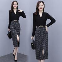 连衣裙名媛气质轻奢收腰显瘦长袖春秋装2021年新款女裙子