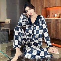 2021年新款睡衣女春秋冬季长袖金丝绒网红感甜美家居服女