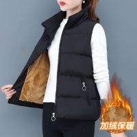 羽绒棉马甲女秋冬2021新款冬季韩版宽松加绒保暖马夹无袖坎肩外套