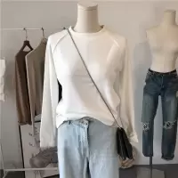 加绒加厚德绒打底衫女冬季百搭2021新款白色修身内搭上衣ins上衣