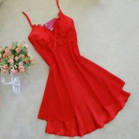 情调衣人春秋性感睡衣女连衣裙内衣大码夏季薄款透明蕾丝吊带睡裙