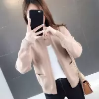 春装毛衣外套女2020早秋新款针织开衫女短款宽松针织衫秋季新款女