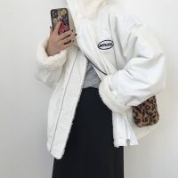 两面穿外套女冬季2021新款韩版宽松仿羊羔绒加厚棉衣棉袄ins潮5天内发货