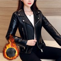范冰冰同款春秋冬小皮衣女装外套大码皮夹克韩版修身显瘦潮服
