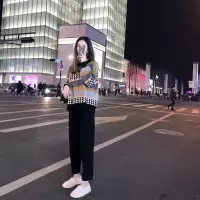 单件/套装2021新款女装套装潮秋冬季气质毛衣+裤子两件套御姐洋气