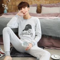 男士内衣套青少年秋衣秋裤套装棉中大童学生棉毛衫线衣线裤全棉