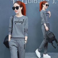 卫衣棉套装女2021秋季新款韩版洋气减龄气质显瘦休闲运动服两件套