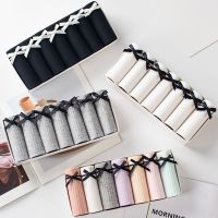 7条内裤女棉少女日系中腰学生透气全棉三角底裤头