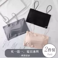 内衣女新款吊带打底背心美背文胸一体发育期抹胸韩版学生少女抹胸