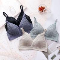 乳胶内衣女薄款兔耳三角杯无痕无钢圈大胸显小夏天清爽型透气款