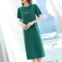 春夏新款韩版睡裙女夏长款过膝宽松大码气质女连衣裙家居服女外穿