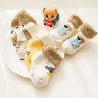 宝宝婴儿袜子秋冬幼儿童袜子男童女童棉袜加厚0-1-3岁小孩中筒袜