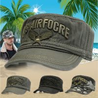 帽子男军帽春秋季中老年人平顶帽大码休闲户外运动帽迷彩帽