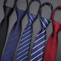 领带女士学院风男生小窄版6厘米短款黑色红色蓝色韩版一拉的