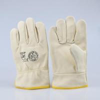 电焊手套柔软短牛皮焊接防割耐磨隔热防高温工业劳保手套