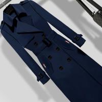 带里布春秋季风衣女过膝2021新款显瘦英伦风贵夫人大码中长款外套