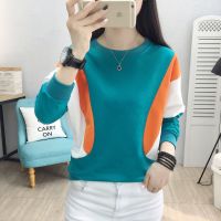 2021年新款秋装圆领无帽大码女士卫衣宽松韩版春秋薄款上衣女装潮