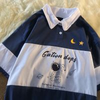 2021新款夏季日系polo衫短袖t恤女韩版宽松夏装女装学生棉质上衣