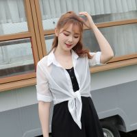 小披肩女夏季裙子外搭开衫雪纺防晒衣百搭薄短款配吊带裙的小外套