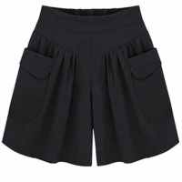 胖mm夏季短裤女装200斤大码短裤女欧美风宽松阔腿裤运动热裤裙