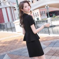 夏季西装套装女薄款气质职业套裙美容院工装金店珠宝店工作服