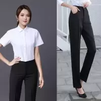 职业女套装裤裙装衬衣正装上衣白衬衫高腰西裤女春夏新款短裙工装