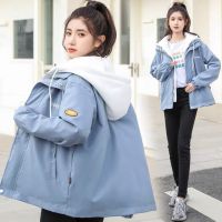 假两件外套女早春秋2021新款宽松韩版百搭复古港味薄款夹克潮ins