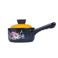 鲁康陶瓷奶锅小砂锅婴儿宝宝热牛奶辅食带柄汤锅燃气灶明火煮泡面