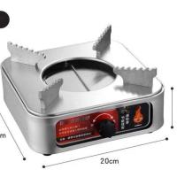 不锈钢加厚抽屉式酒精炉小火锅固体液体宿舍锅仔便携饭店干锅家用