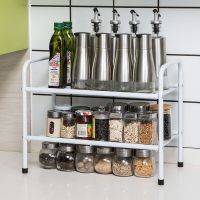 橱柜分层架厨房落地多层储物架多功能调料架碗碟架桌面收纳置物架