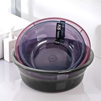 加厚塑料透明脸盆家用盆子洗菜盆洗衣盆大号学生宿舍婴儿盆洗脚盆