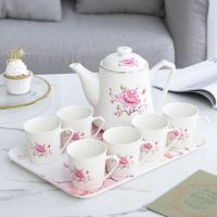 北欧陶瓷水具套装茶壶茶杯客厅耐高温过滤冷水壶婚庆茶具大容量