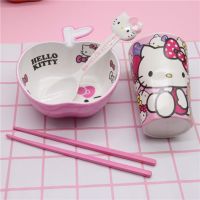 儿童碗餐具套装防摔吃饭家用宝宝碗勺可爱卡通密胺防烫小孩碗