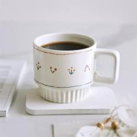 ins风樱桃马克杯水杯盘子碗套装可爱小女心燕麦杯