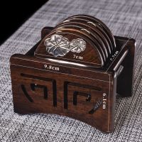 黑檀实木茶垫杯垫茶杯垫茶道功夫茶杯托茶托创意茶具配件大全隔热