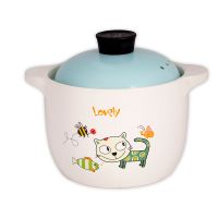 鲁康家用炖锅汤煲粥煲燃气灶养生锂瓷陶瓷炖汤砂锅明火耐高温石锅