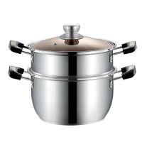 304不锈钢奶锅加厚复合钢蒸锅不粘锅辅食婴儿牛奶迷你汤锅辅食锅