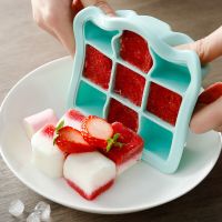 硅胶冰格模具 方块大号制冰盒 宝宝辅食盒 家用冷饮大块冰格