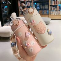 水杯保温杯女可爱带吸管式少女瓶高颜值水壶网红学生儿童上学杯子