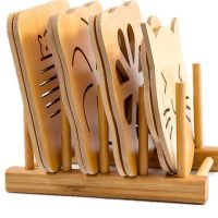 买就送杯垫木质卡通隔热垫餐桌垫防滑锅垫创意可爱垫子茶杯