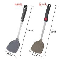 不锈钢硅胶锅铲不沾锅专用耐高温炒菜铲子厨房用具