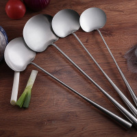 不锈钢锅铲勺子手工厨师炒勺大小中号炒菜加厚铲子家用厨房用品