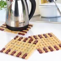 厨房餐桌隔热垫盘子垫家用简约竹制餐垫碗垫盘垫杯垫锅垫防烫垫子