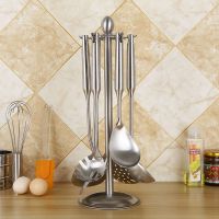 可旋转挂钩多功能厨房置物架锅铲勺子铲子架沥水架家用厨具收纳架