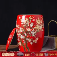 陶瓷米缸家用10斤20斤50斤防虫装米面桶防潮防霉密封陶瓷缸